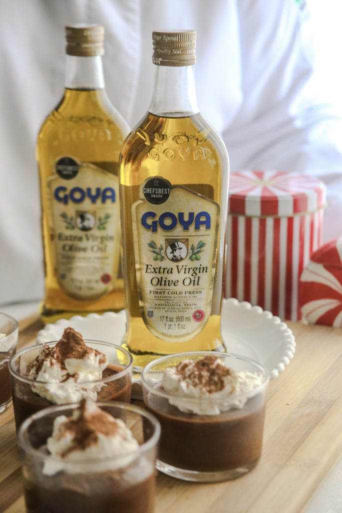 mousse de chocolate con aceite de oliva virgen extra Goya