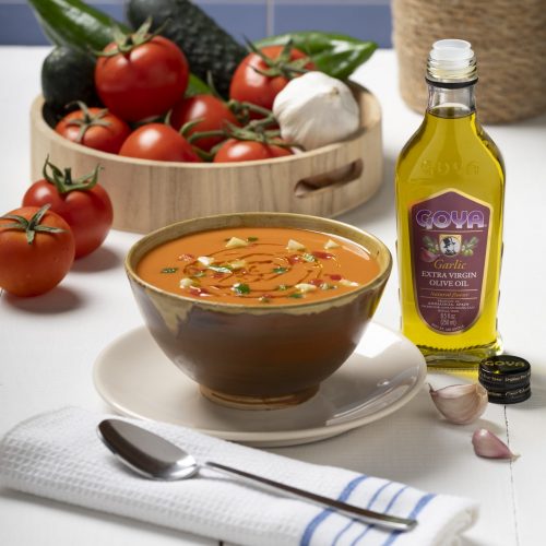 gazpacho y aceite garlic