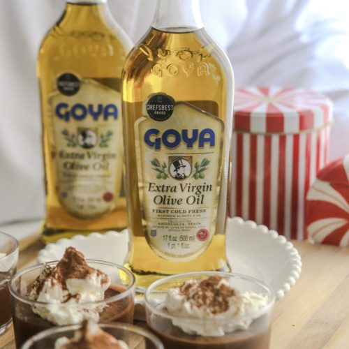 mousse de chocolate con aceite de oliva virgen extra Goya